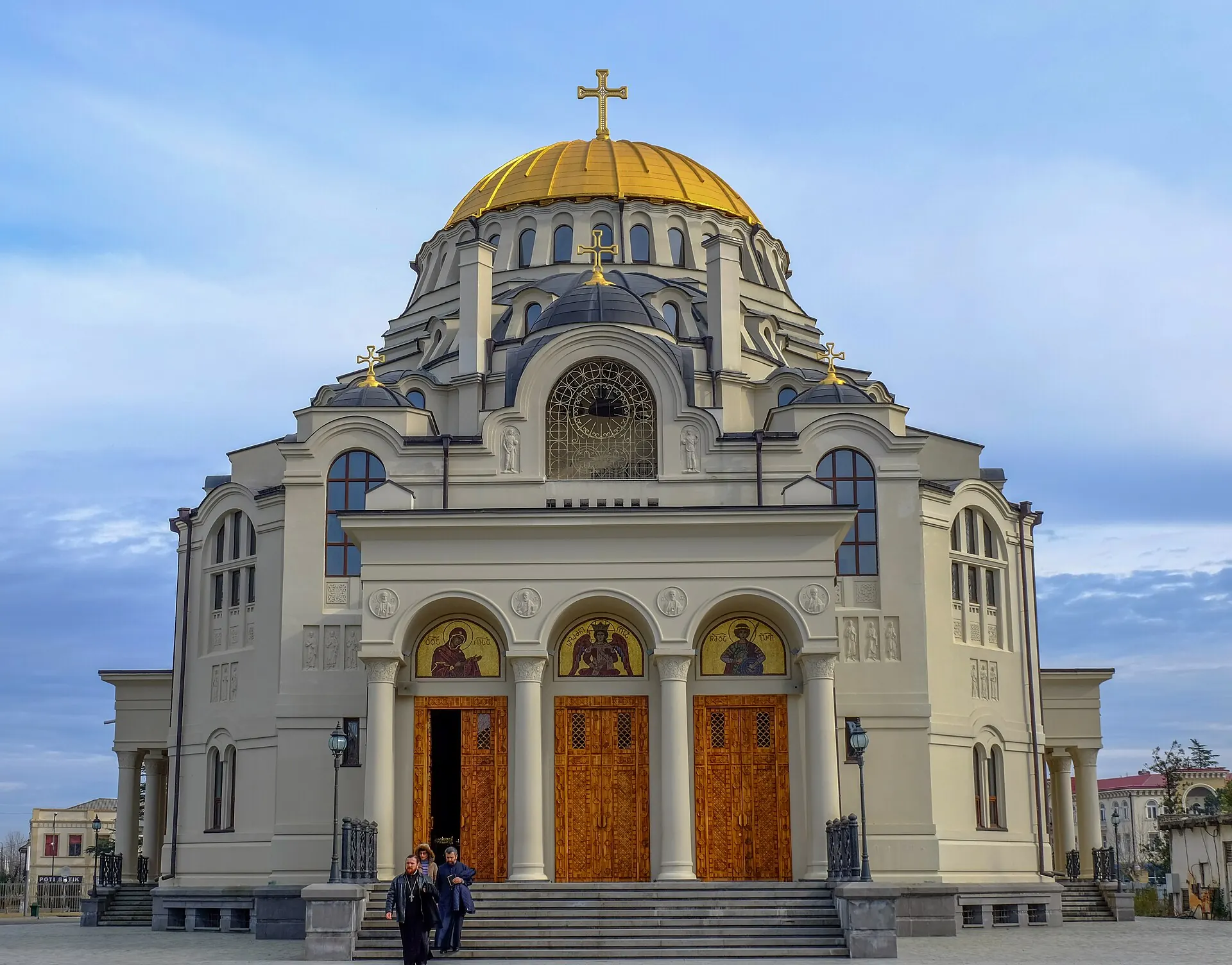 Domed front facade of Poti Cathedral