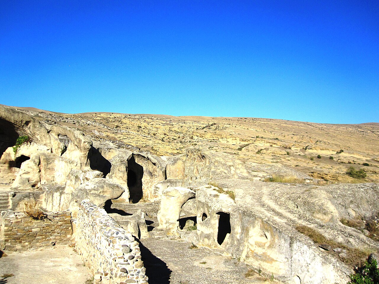 Sandstone chambers and passages at Uplistsikhe cave town
