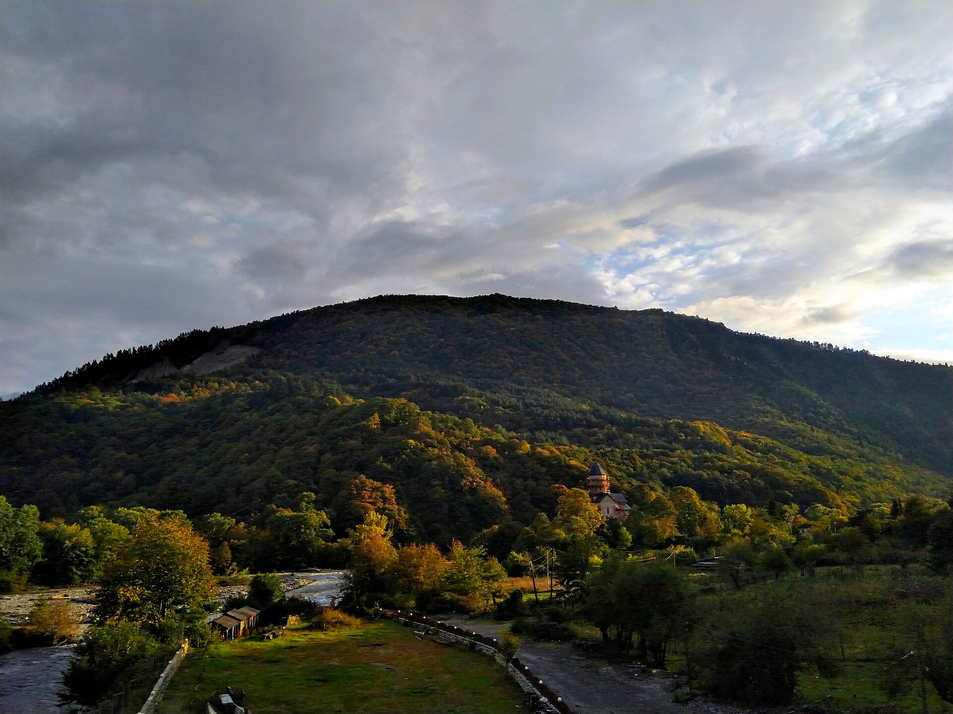 View to Barakoni Church in Tsesi